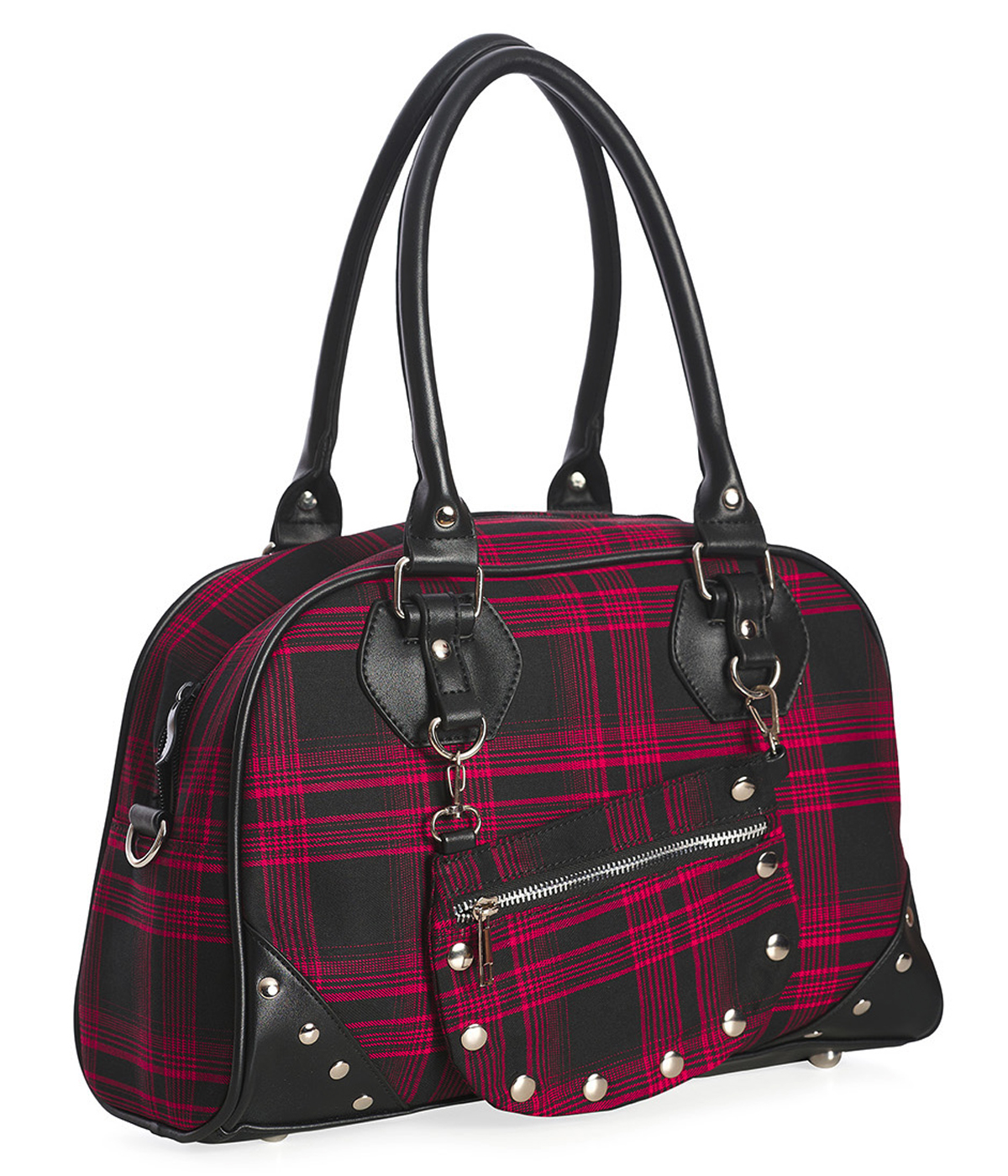 BOLSO BOWLING ESCOCES ROJO OSCURO